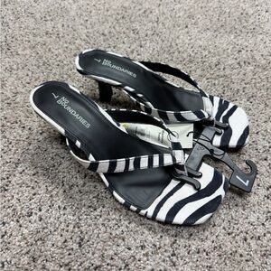 No Boundaries Zebra Print Heels